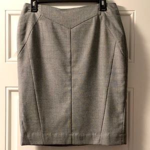 NWOT Black and white woven Pencil Skirt